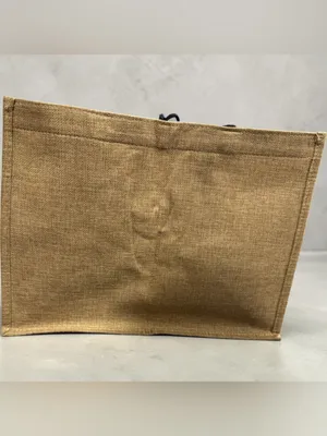 Lake Life Natural Jute Tote Bag with Black Print thumbnail 2