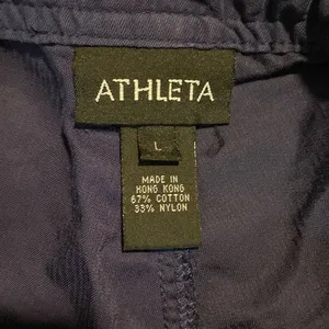 ATHLETA womens navy blue shorts size L thumbnail 5