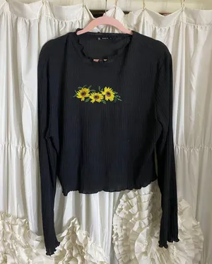 SheIn Mock Neck Long Sleeve thumbnail 1