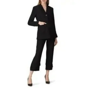 Rent the runway 3.1 phillip lim black sz 4 soft tailoring blazer jacket boxy thumbnail 3