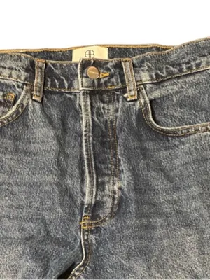 ⁠Anine Bing Sonya Jeans Size 26 High Rise Slim Straight Button Fly Rigid Denim thumbnail 3