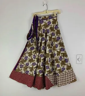 Boutique Reversible Maxi Wrap Skirt BINS400 thumbnail 1