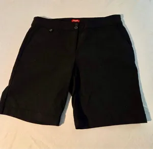 IZOD Women’s Bermuda Golf Walking Shorts Stretch Black Size 6 W-203 thumbnail 1