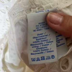 Boden White Eyelet Cotton Lace‎ Short Sleeve Fit Flare Dress WH541 Womens US 4R thumbnail 4