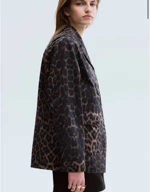 H&M leopard print jacket thumbnail 2