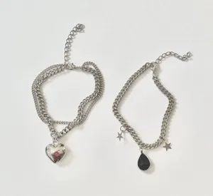 2 Pieces Silver Tone Bracelet Set thumbnail 2