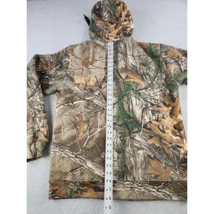 Cabelas Thick Realtree Camo Fleece Lined Hoodie Full Zip Jacket Hunting - MEDIUM thumbnail 10