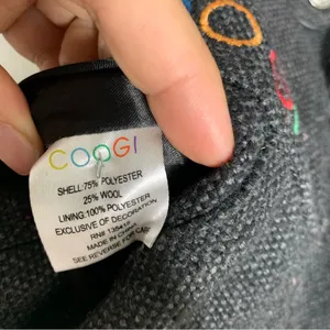 Vintage Coogi y2k zip wool blend trench coat size‎ medium women’s thumbnail 7