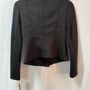 Apt. 9 Black Asymmetrical Zip Jacket Size S thumbnail 2