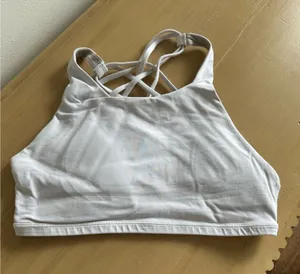 Lululemon Free To Be Bra *Wild High Neck White 6 thumbnail 1