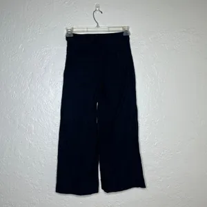 Maeve Anthropologie‎ The Collete Black Wide Leg Cropped Pants High Rise 27P thumbnail 3