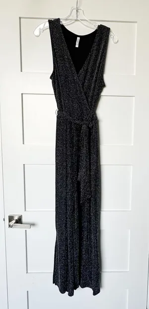 Metallic Sleeveless Jumpsuit thumbnail 2