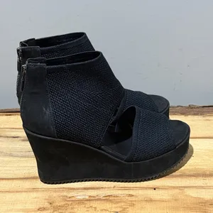 *New* Eileen Fisher Women'S Leto Wedge Sandal,‎ Black, 5.5 B101 thumbnail 11