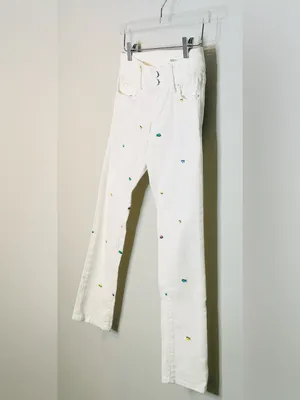 Lilly Pulitzer Resort White Worth Skinny Mini Rainbow Fish Jeans Pants NWT thumbnail 5
