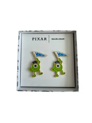 BAUBLEBAR Monsters Inc Mike Wazowski Pennant Earrings NEW NIB thumbnail 4