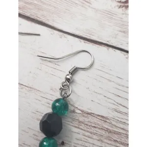 Vintage Earrings For Pierced Ears Beaded Dangle thumbnail 4