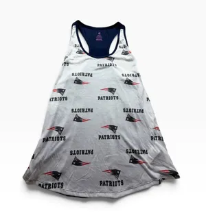 New England Patriots Juniors Racerback Tank Top L 11/13 NWT NFL thumbnail 1