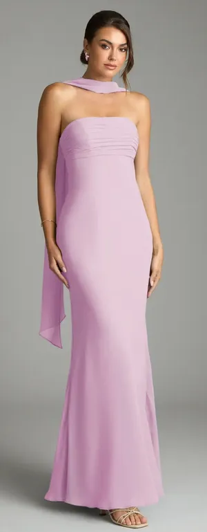 Azazie Chiffon Dress thumbnail 1