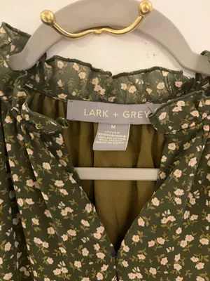 Lark + Grey Mini Dress Green Size M thumbnail 2