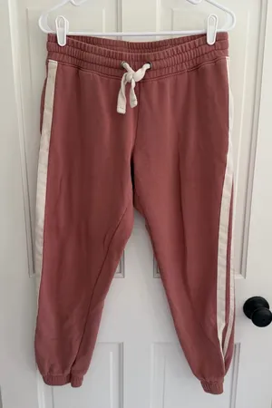 Cotton On Mauve Side Stripe Fleece Jogger‎ Sweatpants Medium thumbnail 1
