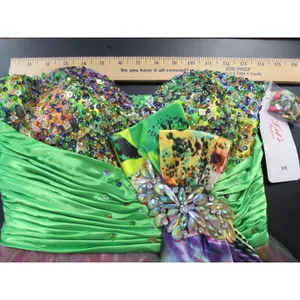 Let’s Fashion XS Colorful Formal Homecoming Dress Knee Length Multicolor Sequins thumbnail 9