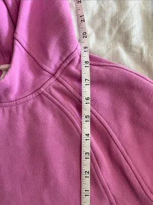 Lululemon Scuba Oversized Hoodie Cropped Pink Size‎ XS/S thumbnail 7