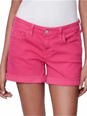 Pilcro Anthropologie Hot Pink Denim Jean Shorts thumbnail 1