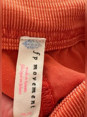 FREE PEOPLE Orange Balloon Harem Jogger Pants thumbnail 3
