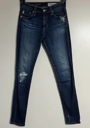 AG-ED Adriano Goldschmied Size 25R The Farrah High Rise‎ Skinny Ankle Jeans thumbnail 1