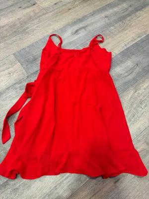 Amazon red mini dress thumbnail 3