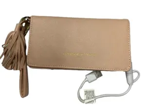 Pink Faux Leather Wristlet thumbnail 1