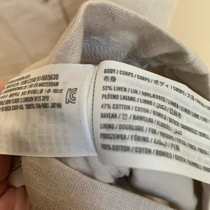 NWOT Abercrombie & Fitch Linen Cotton Dress Casual Cream Beige Women Size M thumbnail 4