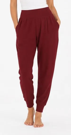 Old Navy Active Powersoft High Rise Joggers Burgundy Go-Dry Pants Small thumbnail 1