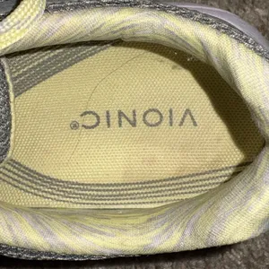 Vionic Gray and Yellow Casual Sneakers thumbnail 3