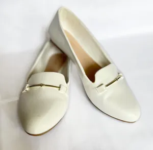 Aldo | White Leather Loafers  thumbnail 1