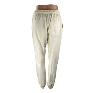 Spiezle Women's Cream Pineapple Rainbow High Rise Jogger Sweat Pants Size M thumbnail 4