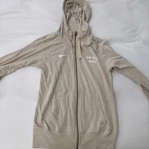 Nike Penn State Hockey Full Zip Cream / Beige Hooded Jacket | Size XS thumbnail 1