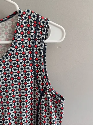 Title Nine Sleeveless Fit & Flare Athletic‎ Travel Dress Medium Geo Print thumbnail 4