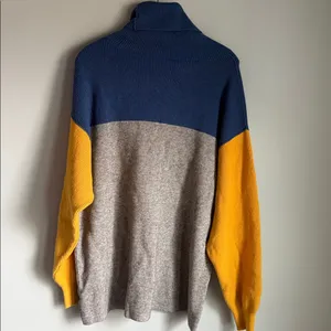Free People Softly Structured Color Block Sweater Large thumbnail 3