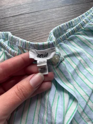 Aerie Blue Striped Boxer Shorts thumbnail 2