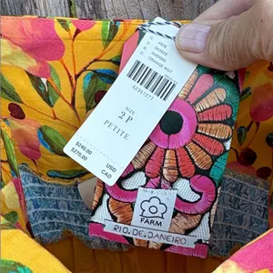 NWT Anthropologie Farm Rio Anjou Maxi Dress Size 2 Petite Retail $240.00 thumbnail 11