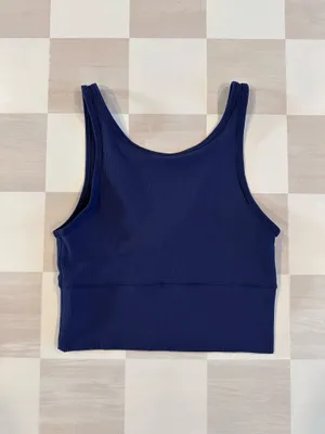 lululemon power pivot ribbed tank luxtreme night sea navy blue 6 thumbnail 4