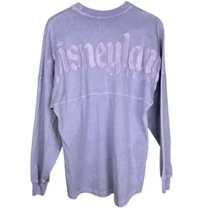Disneyland Resort Spirit Jersey Purple Glitter Puff Print Shirt Small S thumbnail 2