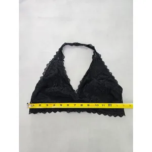 Auden Black Romantic Boudoir Bridal Cottage Lingerie Feminine Lace Bralette XL thumbnail 5