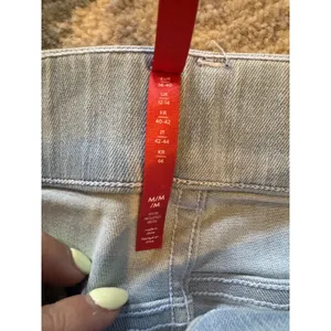Spanx Bootcut Flare Jeans Light Wash Size M Petite Tummy Control Stretch thumbnail 3
