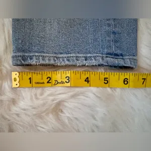 Gap (6S) High Rise Straight Leg Denim with minimal distressing thumbnail 9