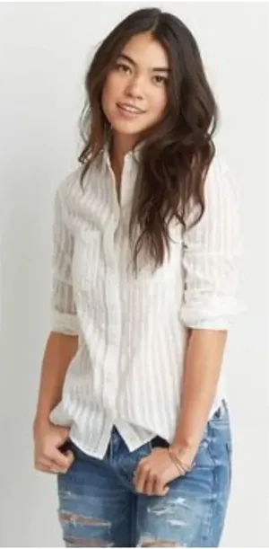 ✨AEO Boyfriend Shirt✨  thumbnail 1