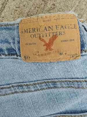 American Eagle 2P 28x29 Light Wash Flare Distressed Jeans Petite thumbnail 3