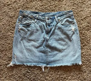 Y2K 2000's Polo Ralph Lauren denim Gigi mini skirt thumbnail 1
