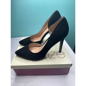 China‎ Glaze size 10 Chic Suede Pointed Toe Pumps thumbnail 5